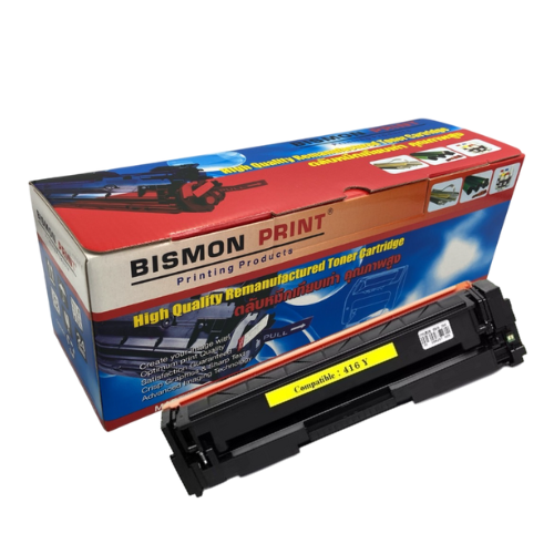 ตลับหมึกเทียบเท่า Toner Cartridge Compatible Canon 416 Yellow, CRG416 Remanufactured